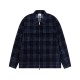 버버리 Burberry 체크 코듀로이 셔츠 - 화이트/다크 블루 80719471