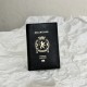 발렌시아가 여권지갑 로고 블랙 명품여권지갑 7877422AA3R1000