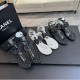 샤넬 24SS 까멜리아 리본 발목 스트랩 샌들 3칼라 G45535