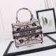 디올 북 스몰 토트 백 멀티컬러 베이지 M1296ZESE M918