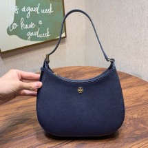 토리버치 데일리 심플 에머슨 블랙 레더 숄더백 4칼라 137416