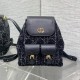 디올 25SS 카로 미디엄 백팩 블랙 M6301UDFG