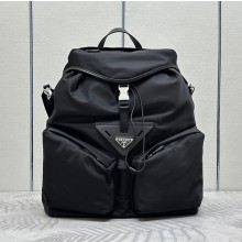프라다 리나일론 가죽 레더 백팩 블랙 2VZ108