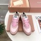 미우미우 테크니컬 스웨이드 스니커즈 핑크 5E417E