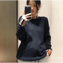 버버리 Eyre 체크 울 캐시미어 여성 니트 블랙 80910381 F