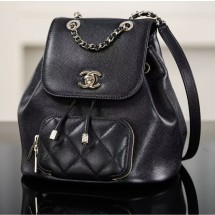 샤넬 25FW 25B 백팩  체인 백팩 스몰 블랙 캐비어 AS3530