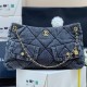 샤넬 25FW 25K 체인 쇼퍼백 CC 포켓 숄더백 2컬러 블랙 램스킨 데님 AS5740