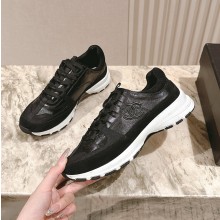 샤넬 25FW CC로고 라미네이티드 벨벳 스니커즈 블랙 G46609