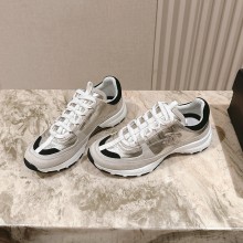 샤넬 25FW CC로고 라미네이티드 벨벳 스니커즈 실버 G46609