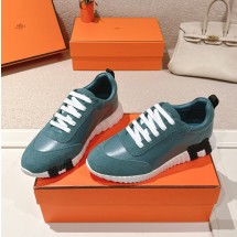 에르메스 바운싱 고트레더 스니커즈 남여공용 그린 H221898Z