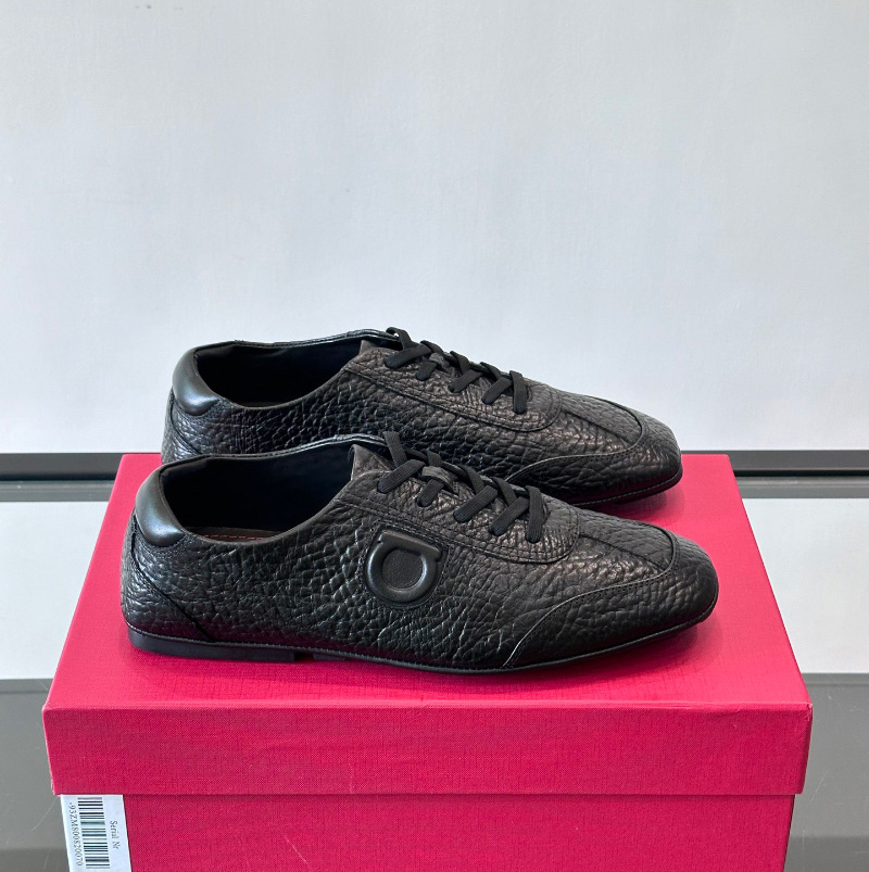 페라가모 구두 레이스업 드라이버 블랙 029848