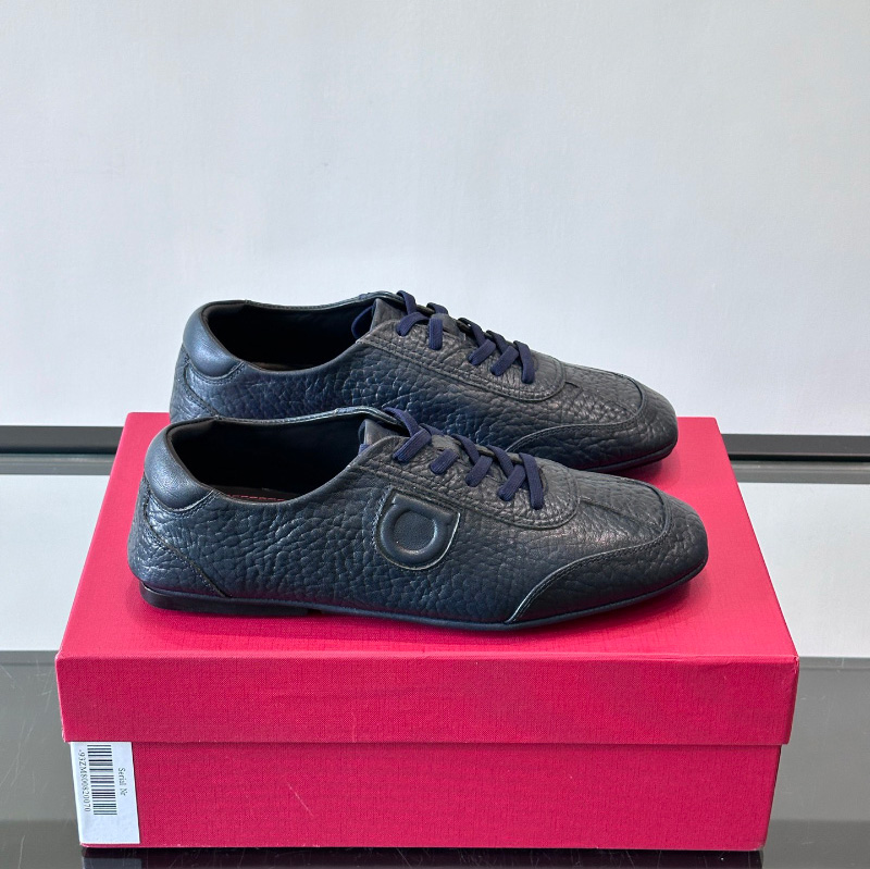 페라가모 구두 레이스업 드라이버 네이비 029848