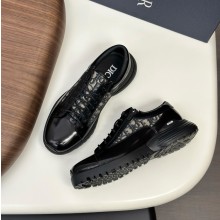 디올 오블리크 컴뱃 더비 슈즈 블루블랙 3DE379ZXF_H969