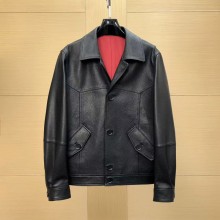 브루넬로쿠치넬리 그레이너 레더 자켓 251MPMEM2025C101