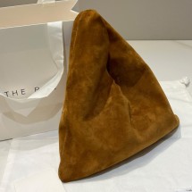 더로우 스몰 빈들 스웨이드 토트백 카멜 W1682L630 TBRU