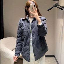 미우미우 코듀로이 나파 가죽 재킷 ML1322