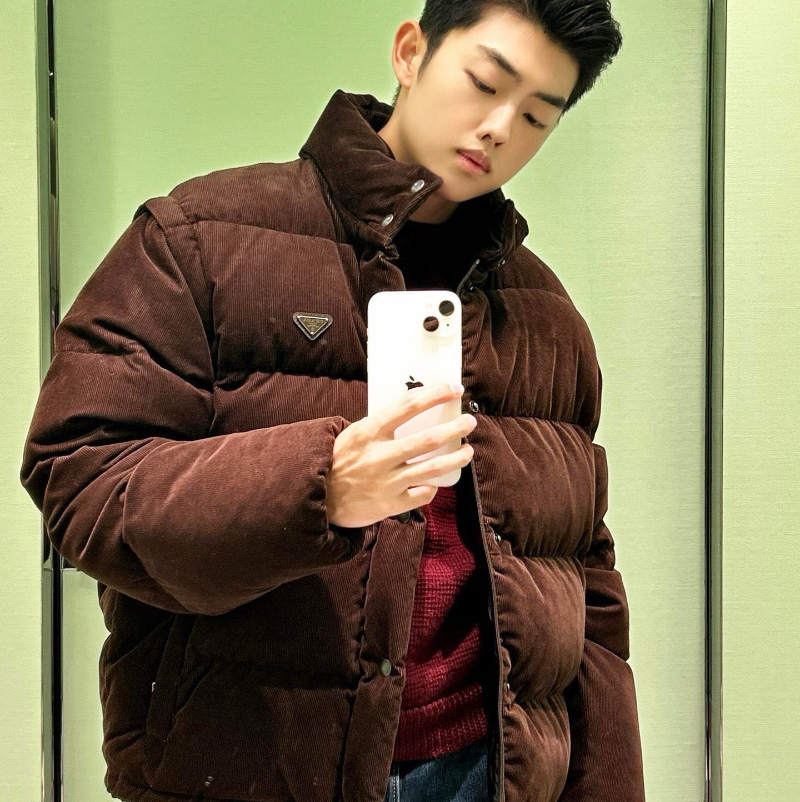 프라다 코듀로이 컨버터블 남성 다운 재킷 2컬러 SGC946  F