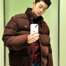 프라다 코듀로이 컨버터블 남성 다운 재킷 2컬러 SGC946  F