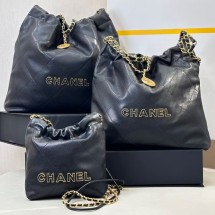 샤넬 22백 미니 스몰 미듐  캐비어 가죽 투투백 AS3260