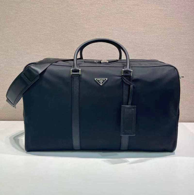 프라다 삼각로고 리나일론 더플백 블랙 2VC013