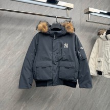 MLB 남여공용 고프코어 아웃포켓 FUR 구스 숏패딩 3ADJB1546-50BKS  F