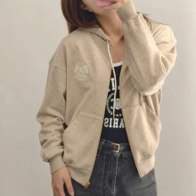 셀린느 캐시미어 코튼 집업 후드티 RY0FL450I.FYX9  D