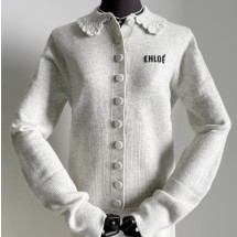 끌로에 로고 버튼 울 가디건 00N CH26SMC03530  H