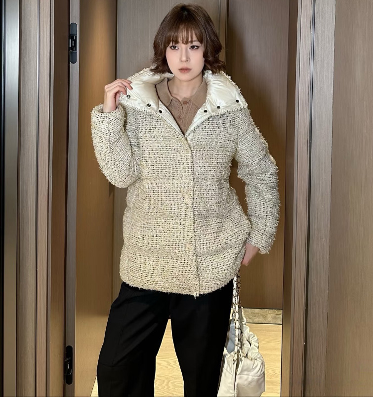 몽클레어 코쉘 트위드 숏 다운 자켓 K20931A002435991ZM12  H