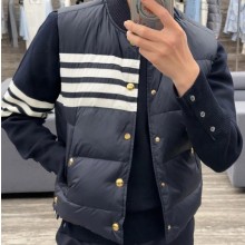 톰브라운 사선 나일론 남성 패딩 조끼 3컬러  MVD017X 05411  H