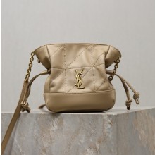 생로랑 제이미 미니 숄더 파우치 램스킨 베이지 859174