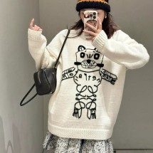 로에베 캣 아나그램 자수 울 스웨터 H526Y14KNQ  H