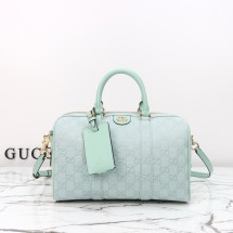 구찌 미듐 포맷 보스턴 백 블루 857595