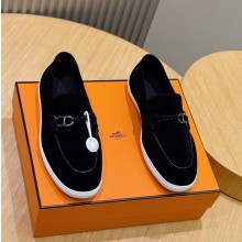 에르메스 이그나시오 남성 모카신 블랙 H261917ZAME