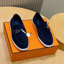 에르메스 이그나시오 남성 모카신 네이비 H261917ZAME
